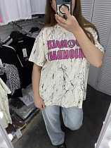 Футболка Karon 6133 white-pink - делук