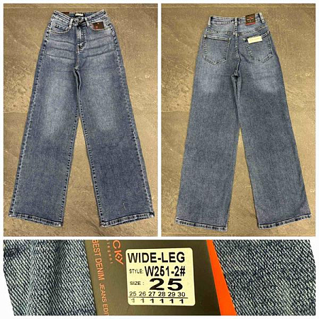 Джинсы Lili W251-2 blue - делук