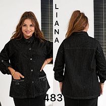 Рубашка Liana Denim 484 black - делук