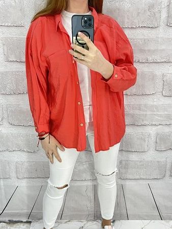 Рубашка Karon 23015 red - делук