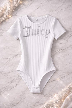 Боди Karolina KR596 white - делук