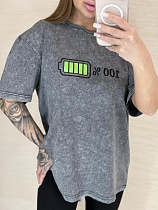 Футболка Lora LR1313 grey - делук