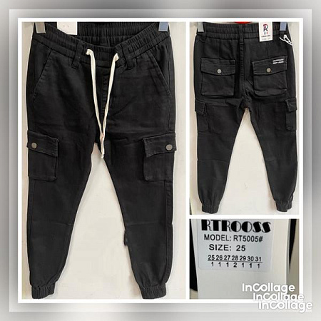 Джинсы Fangsida RT5005 black - делук