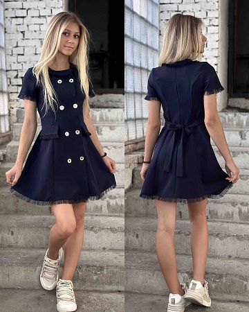 Платье Karolina KR244 navy - делук