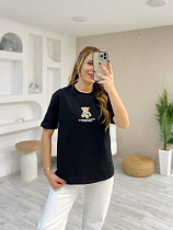 Футболка New Season F009 black - делук