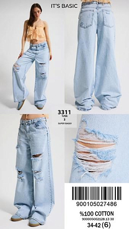 Джинсы Jeans Style 3311-12S6-3 l.blue - делук