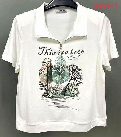 Футболка Lida 0499-1 white - делук