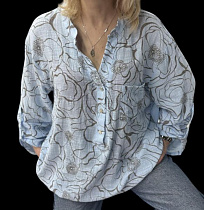 Рубашка Elena&Vika 26022 l.blue - делук