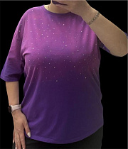 Футболка Elena&Vika 205106 purple - делук