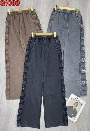 Штаны Шаолинь QL103 black - делук