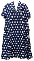 Халат Cotpark 514-1467 navy - делук