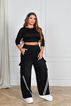 Штаны Спорт Saint Wish 6087 black - делук