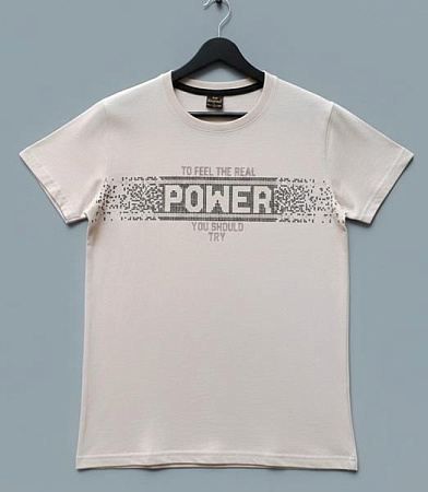 Футболка Dino DN123 beige - делук