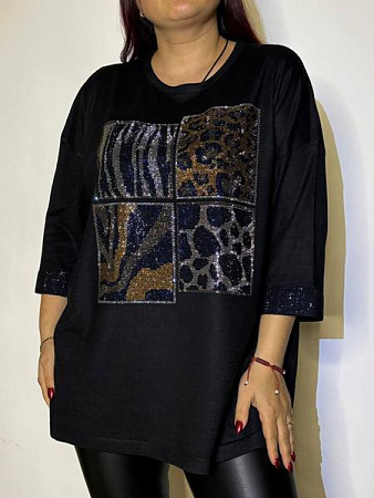 Туника Kosta 7725-47 black - делук