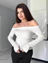 Свитер Arina 1545 white - делук