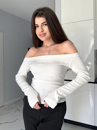 Свитер Arina 1545 white - делук