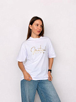 Футболка Fsn 7182 white - делук