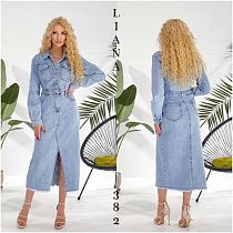 Платье Liana Denim 382 l.blue - делук