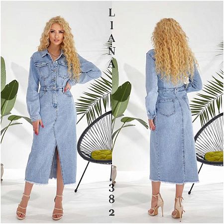 Платье Liana Denim 382 l.blue - делук