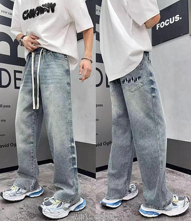 Джинсы Baron Jeans 699D-5 l.blue - делук