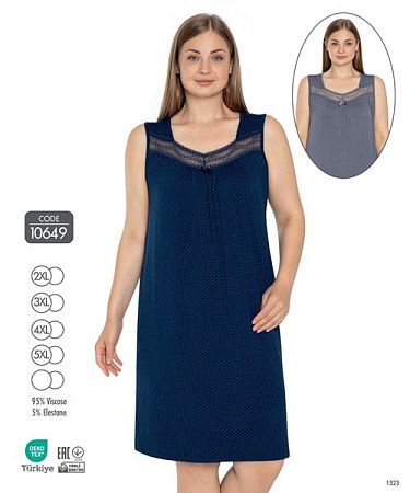 Ночнушка Cotpark 10649 navy - делук