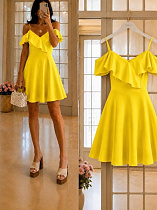 Платье Arina 3132 yellow - делук