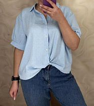 Рубашка Levisha 16120 l.blue - делук