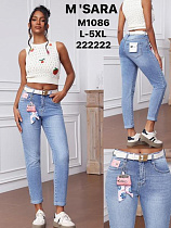 Джинсы Miss Kurry M1086 l.blue - делук