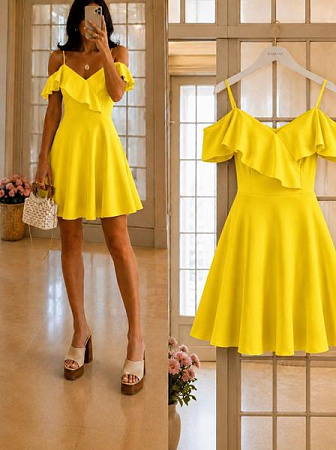 Платье Arina 3132 yellow - делук