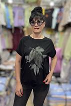 Футболка Levisha 25039 black - делук