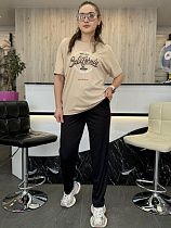 Костюм Jjf 5036 beige-black - делук
