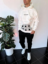 Худи Three Black 2317 white - делук