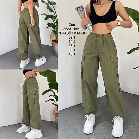 Штаны No Brand 3533 khaki - делук