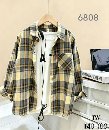 Рубашка Flong 6808 yellow - делук