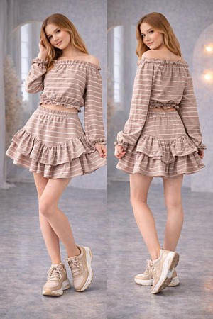 Костюм Karolina KR533 brown - делук