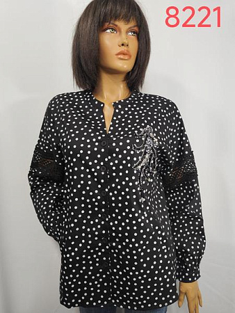 Рубашка Lida 8221 black - делук
