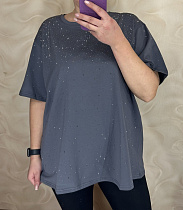 Футболка Levisha 26002 d.grey - делук