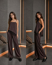 Штаны Karolina KR752 brown - делук
