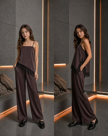 Штаны Karolina KR752 brown - делук