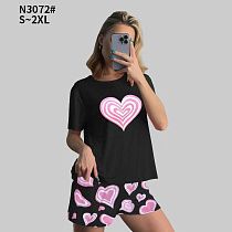 Пижама Brilliant N3072 black - делук