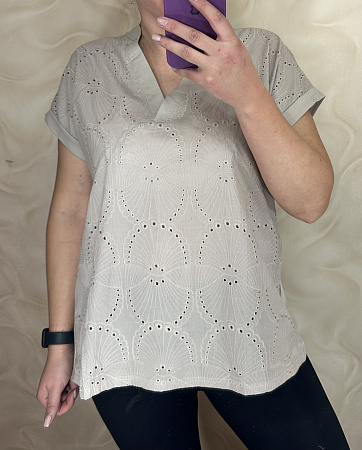 Футболка Levisha 26004 grey - делук