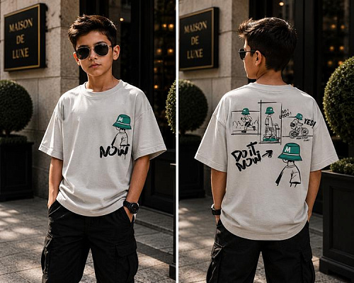 Футболка Major Kids 3713 grey - делук
