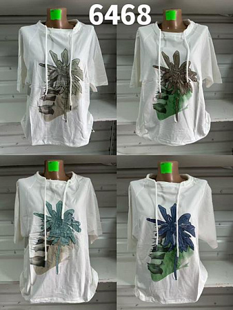 Футболка Style Nadezhda 6468 white-navy - делук