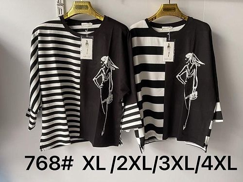 Блузка Vanda 768 black-white - делук