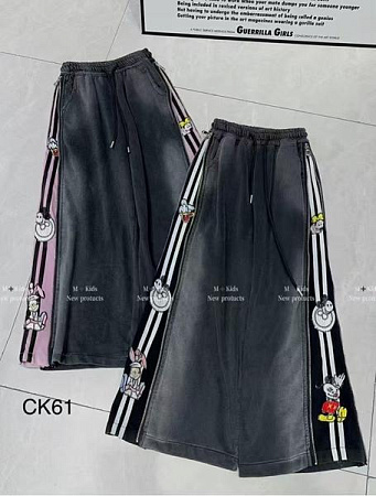 Штаны Спорт Sunnytot CK61 black-black - делук
