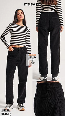 Джинсы Jeans Style 3066-26W4-1 black - делук