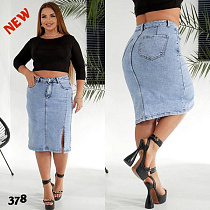 Юбка Liana Denim 378 l.blue - делук