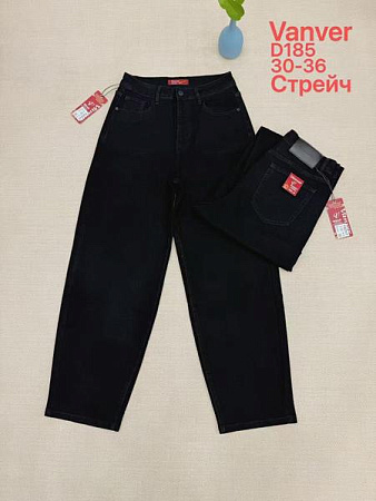 Джинсы Vanver D185 black - делук