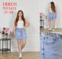 Юбка-Шорты Maxim Jeans 7055 l.blue - делук