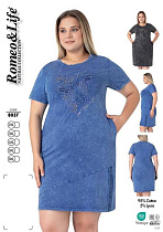 Платье Cotpark 8037 d.grey - делук